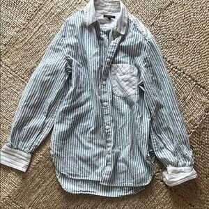 Rage & Bone Striped Button-Up Shirt